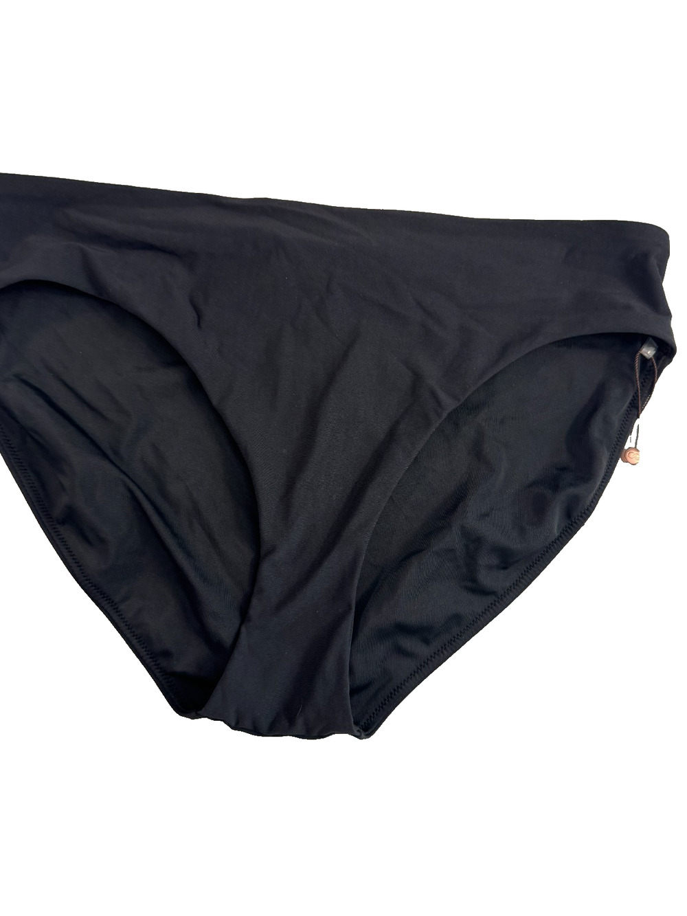 CALIA Women's Core Mid Rise Bikini Bottom Size Medium Pure Black NWT